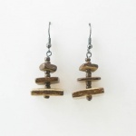 nau 525 Náušnice-hnědá