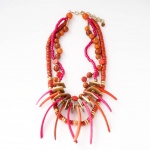 nah 28 Náhrdelník- červená