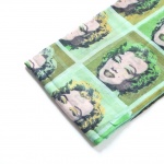 258 2 Šátek- zelený