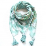 270 2 Šátek- sv. zelený