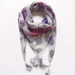 270 2 Šátek- šedý