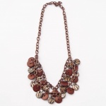 nah 771 b Náhrdelník-hnědá