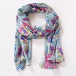 264 2 Šátek- modrá