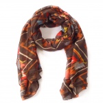 288 3 Šátek- hnědá