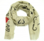 441 5 šál - bílá