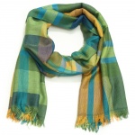 382 4 Šátek- zelená