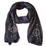 308 3 Šátek- černá