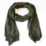 308 3 Šátek- zelená