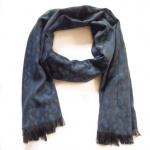 303 3 Šál- modrá/černá