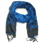 371 4 Šál- modrá