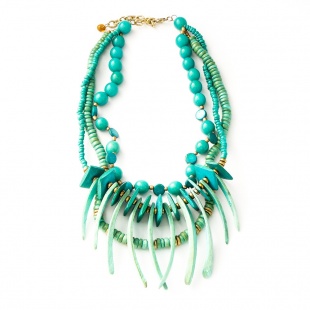 nah 28 Náhrdelník- modrá