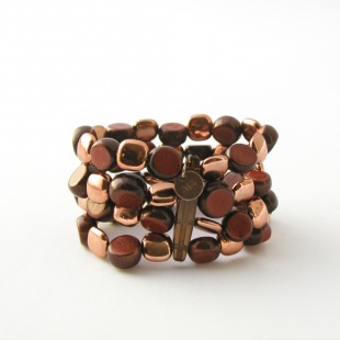 nar 268 Náramek- hnědá