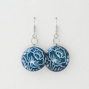 nau 646 Náušnice- modrá