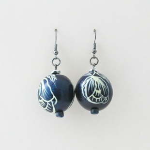 nau 644 Náušnice- modrá