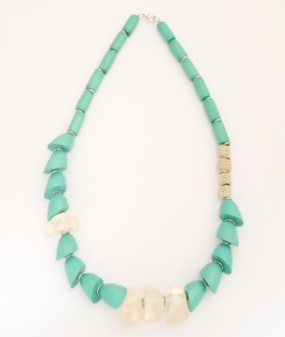 nah 486 Náhrdelník- zelená