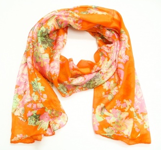 364 4 Šátek- oranžová