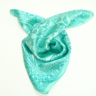 366 4 Šátek- pastelová zeleno-modrá