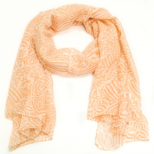 369 4 Šátek- meruňková