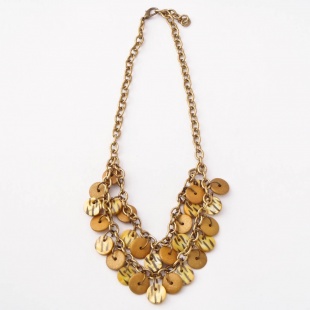 nah 771 b Náhrdelník-žlutá