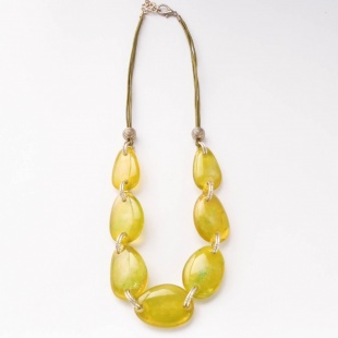 nah 562 Náhrdelník-jasně zelená