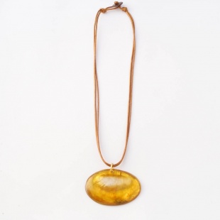 nah 158 Náhrdelník-žlutá