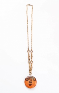nah 165 Náhrdelník-oranžová