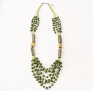 nah 592 Náhrdelník-zelená