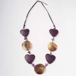 nah 780 Náhrdelník-fialová
