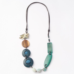 nah 817 Náhrdelník-modrá