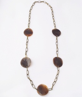 nah 828 Náhrdelník-hnědá