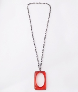 nah 841 Náhrdelník-červená