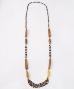 nah 843 Náhrdelník-hnědá