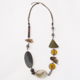 nah 787 Náhrdelník-zelená