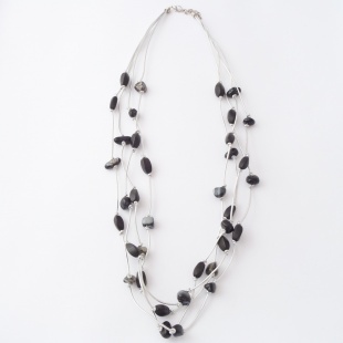 nah 53 Náhrdelník- šedá