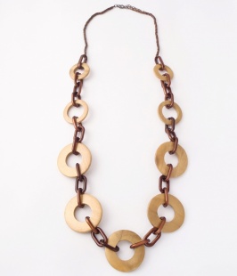nah 94d Náhrdelník- hnědá