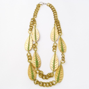 nah 1245 Náhrdelník- zelená