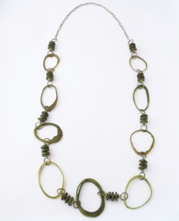 nah 82 Náhrdelník- zelená