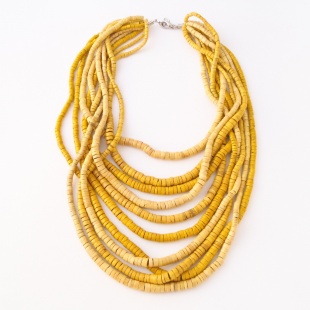 nah 1262 Náhrdelník- žlutá