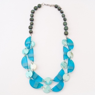 nah 1331 Náhrdelník- modrá