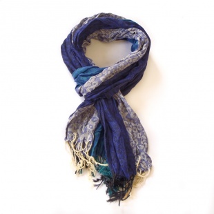 183-10 Šál- modrá