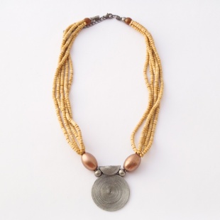 nah 121A Náhrdelník- žlutá