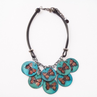 nah 288 Náhrdelník- modrá