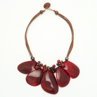 nah 716 Náhrdelník- fialová