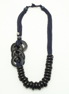 nah 695 Náhrdelník- modrá