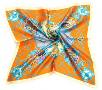 397 4a Šátek- oranžová