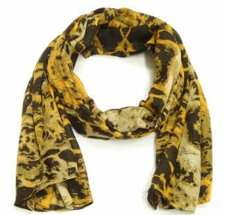 373 4 Šátek- žlutá/černá
