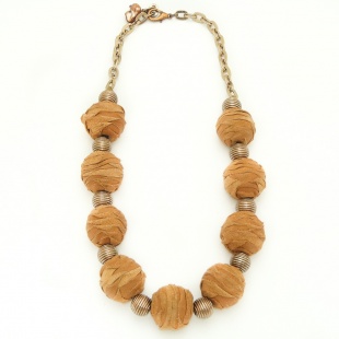 nah 156 Náhrdelník- hnědá