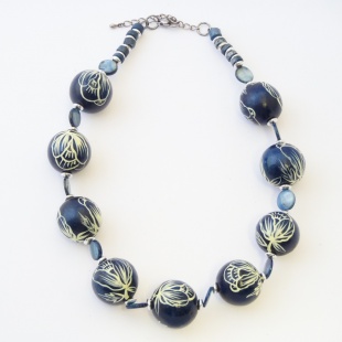 nah 730 Náhrdelník- modrá