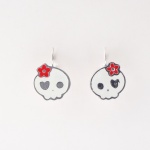 nau 474 Náušnice-bílá