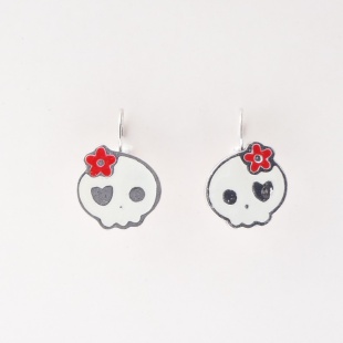 nau 474 Náušnice-bílá